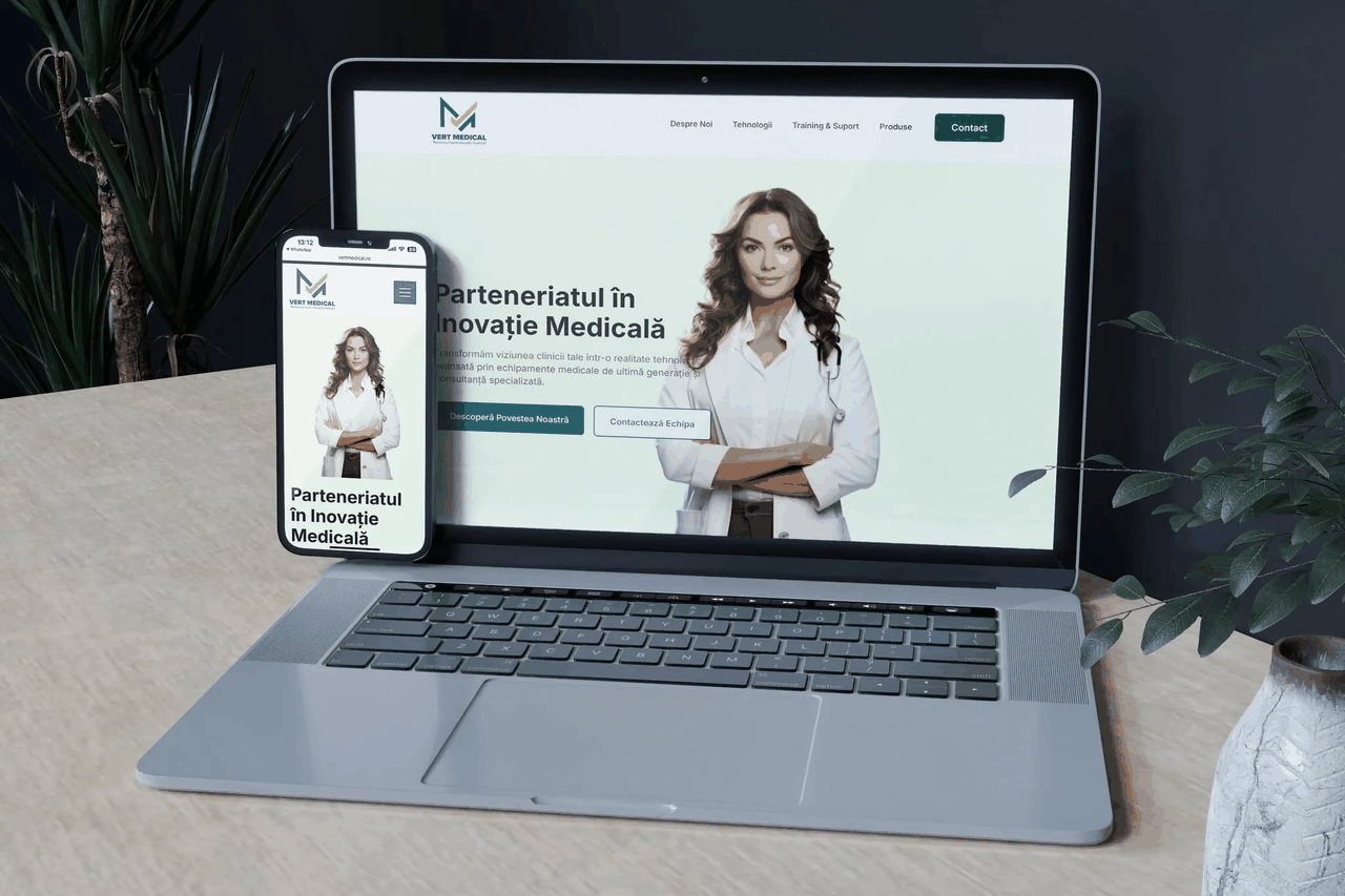 Vert Medical — catalog online de echipamente medicale, construit de Acid Studios