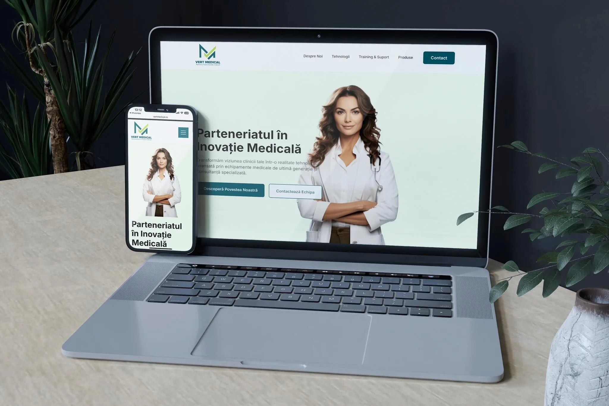 Vert Medical — catalog online de echipamente medicale, construit de Acid Studios
