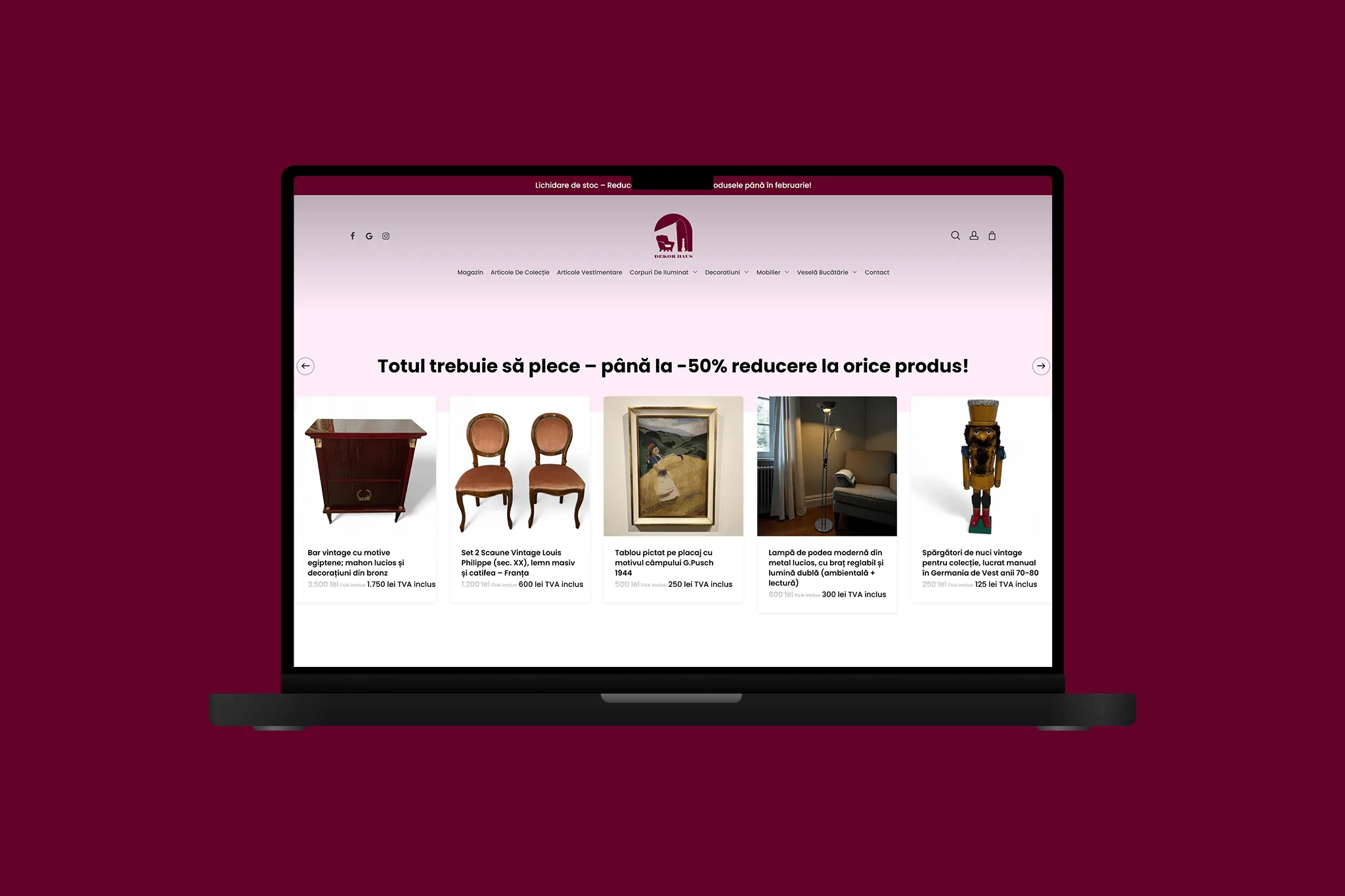 Dekor Haus — magazin online de decorațiuni interioare, construit de Acid Studios