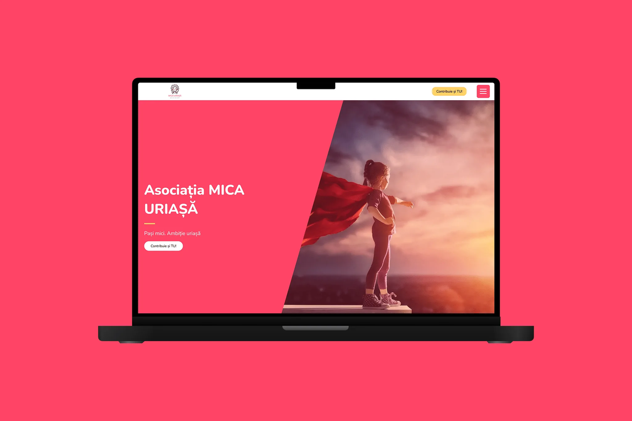 Mica Uriașă — site pentru caz social, construit de Acid Studios
